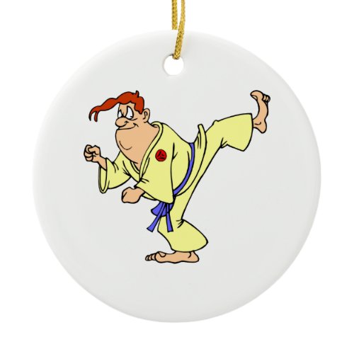 Karate Ceramic Ornament