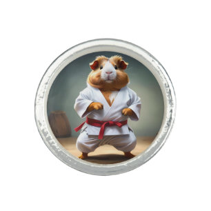 **"Karate Champion: The Fearless Guinea Pig"** Ring