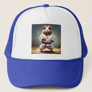 **"Karate Champion: The Fearless Guinea Pig"** Trucker Hat