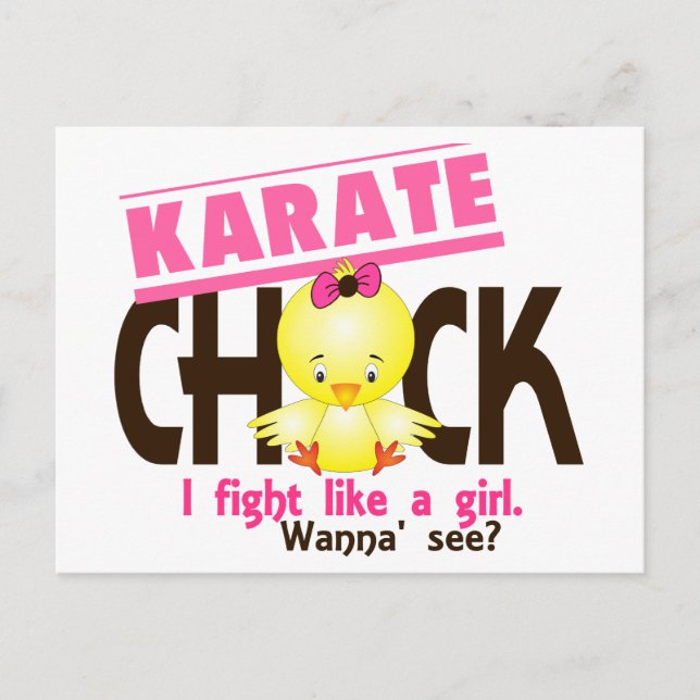 Karate Chick 1 Postcard (Front)