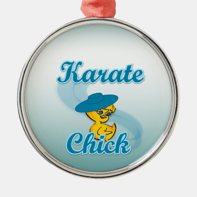 Karate Chick #3 Metal Ornament (Front)