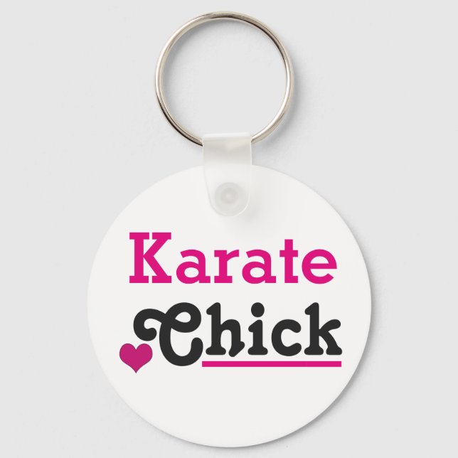 Karate Chick Keychain (Front)