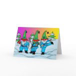 Karate Christmas Ninja Elves Greeting Card Karate Christmas Ninja Elves Greeting Card