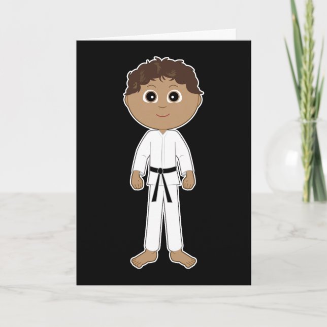Karate Congratulations Black Belt Card (Front)