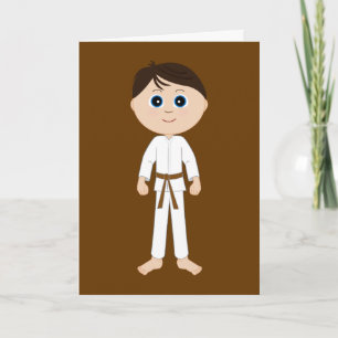 Karate Congratulations Brown Belt Card
