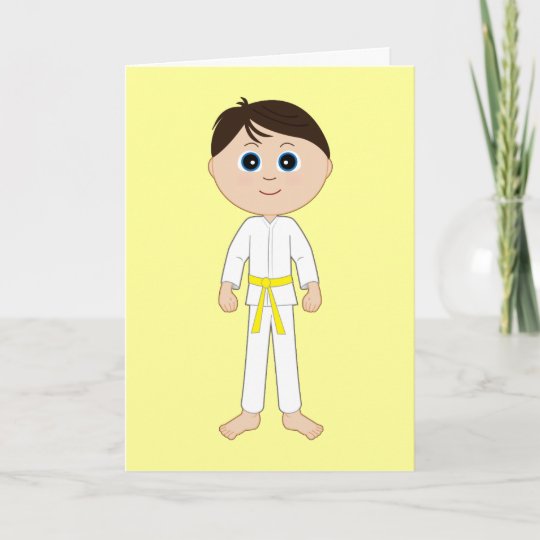 Karate Congratulations Yellow Belt Card | Zazzle.com