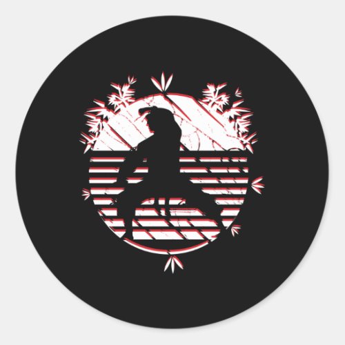 Karate Cool Classic Round Sticker