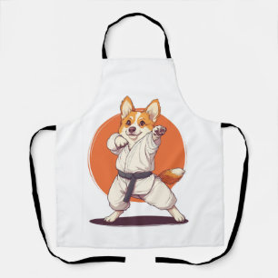 Karate Corgi � Martial Arts Dog Apron