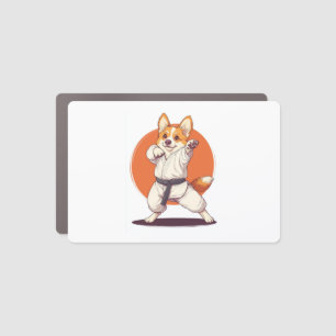 Karate Corgi � Martial Arts Dog Car Magnet