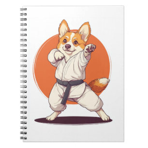 Karate Corgi � Martial Arts Dog Notebook