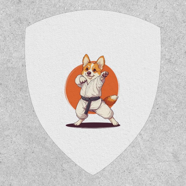 Karate Corgi � Martial Arts Dog Patch (Front)