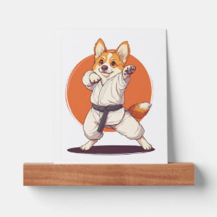Karate Corgi � Martial Arts Dog Picture Ledge