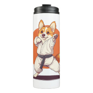 Karate Corgi – Martial Arts Dog Thermal Tumbler