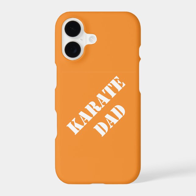 Karate Dad Gift Ideas Fathers Who Know Karate iPhone Case (Back)
