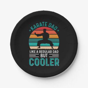 Karate Dad Paper Plates