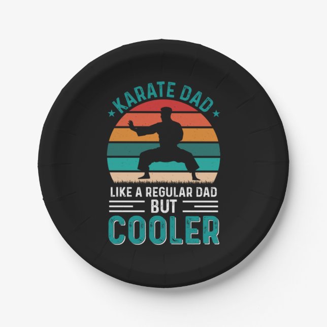Karate Dad Paper Plates (Front)