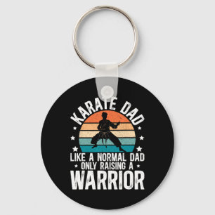Karate Dad Raising A Warrior Karate Father Keychain