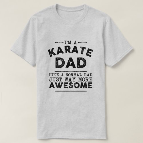 Karate Dad Vintage Black T_Shirt