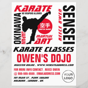 Karate Design, Karate Class Advertising Flyer