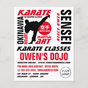 Karate Design, Karate Class Advertising Flyer