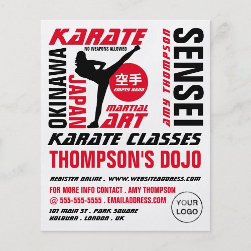Karate Design Karate Class Advertising Flyer