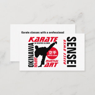 Karate Design, Sensei Business Card