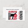 Karate Design, Sensei Business Card