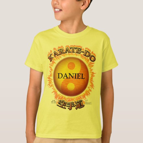 Karate_do Front Personalized Kids T_Shirts