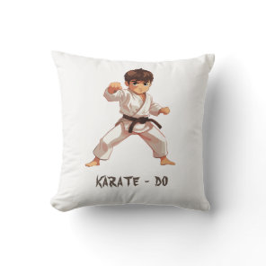 karate do  throw pillow