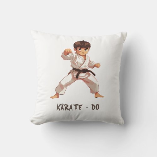 karate do  throw pillow