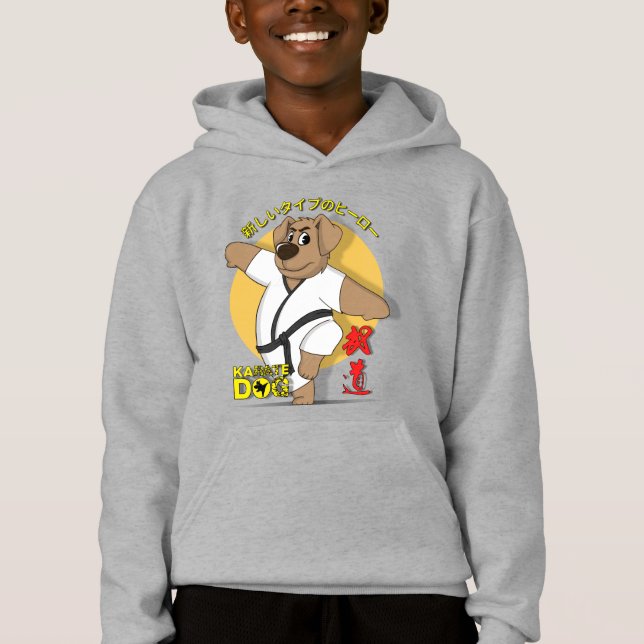 Karate Dog | Kids Hoodie (Front)