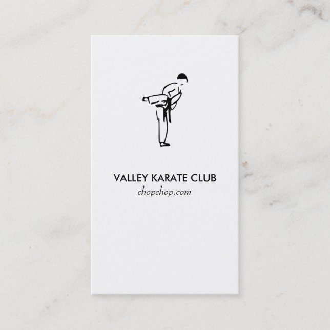 Karate Dojo Business Card (Front)