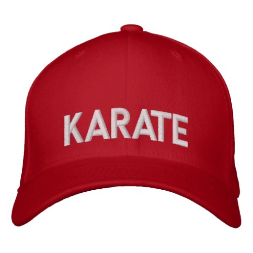 Karate Embroidered Baseball Hat