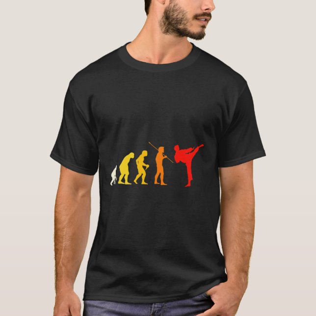 Karate Evolution Kung Fu Shotokan Gift Martial Art T-Shirt (Front)