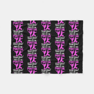 Karate Female Don't Let The You Karate Girl  Fleece Blanket