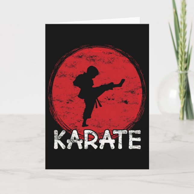 Karate Fighter Boy - Japan - Child Does Karate Kic Card (Front)