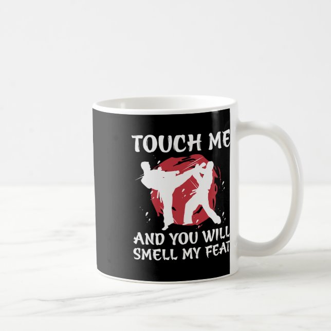 Karate Fighter Boy Youth Men Japanese Martial Arts Coffee Mug (Right)