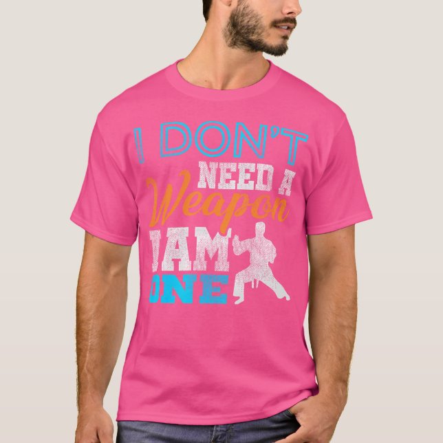 Karate Fighter Fighting - Combat Sports Martial Ar T-Shirt (Front)