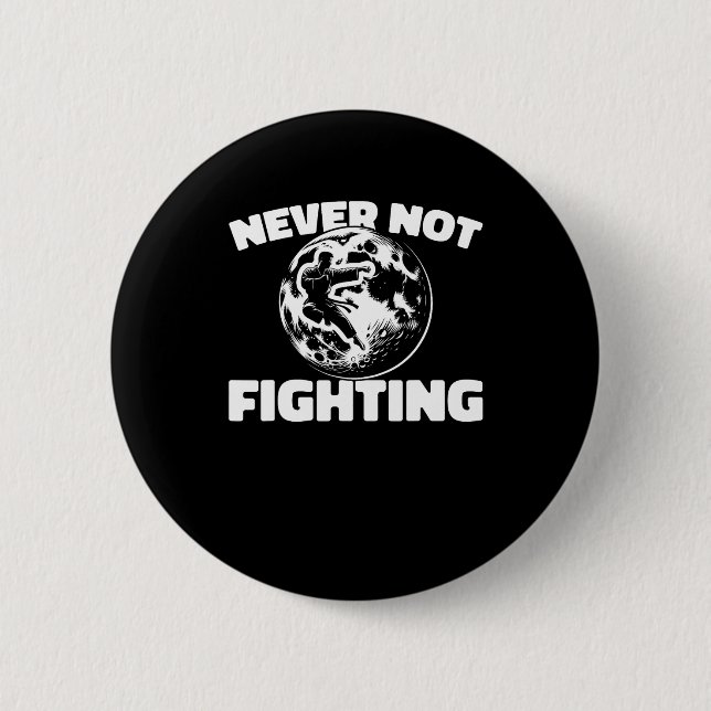 Karate - Fighter Martial Arts Karate  Button (Front)