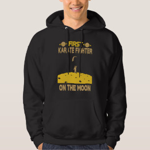 Karate Fighter On The Moon Hoodie