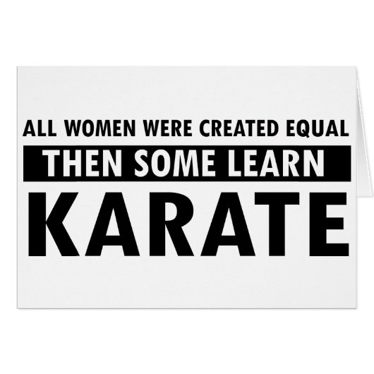 Karate gift items cards (Front Horizontal)