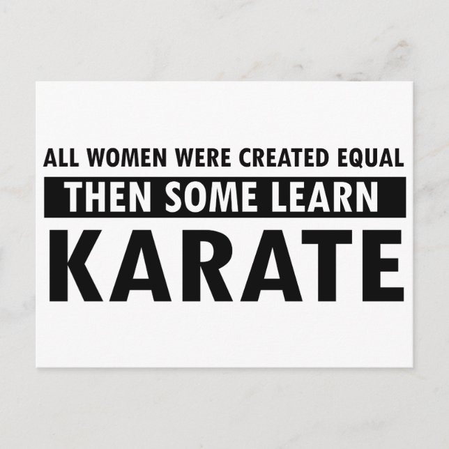 Karate gift items postcard (Front)