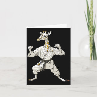 Karate Giraffe Motif Taekwondo Jiu-Jitsu Mma Card
