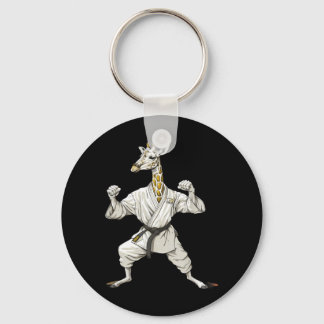 Karate Giraffe Motif Taekwondo Jiu-Jitsu Mma Keychain