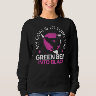 Karate Girl Black Belt Sweatshirt