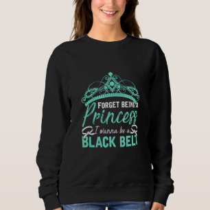 Karate Girl Black Belt Women Karate Sweatshirt