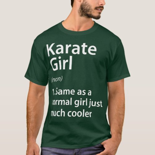 Karate Girl Definition T_Shirt