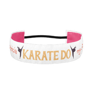 Karate Girl Dojo Life Personalized Gift Athletic Headband