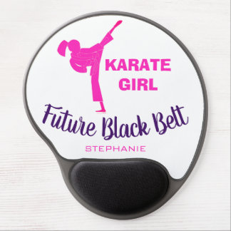 Karate Girl Future Black Belt Gel Mouse Pad