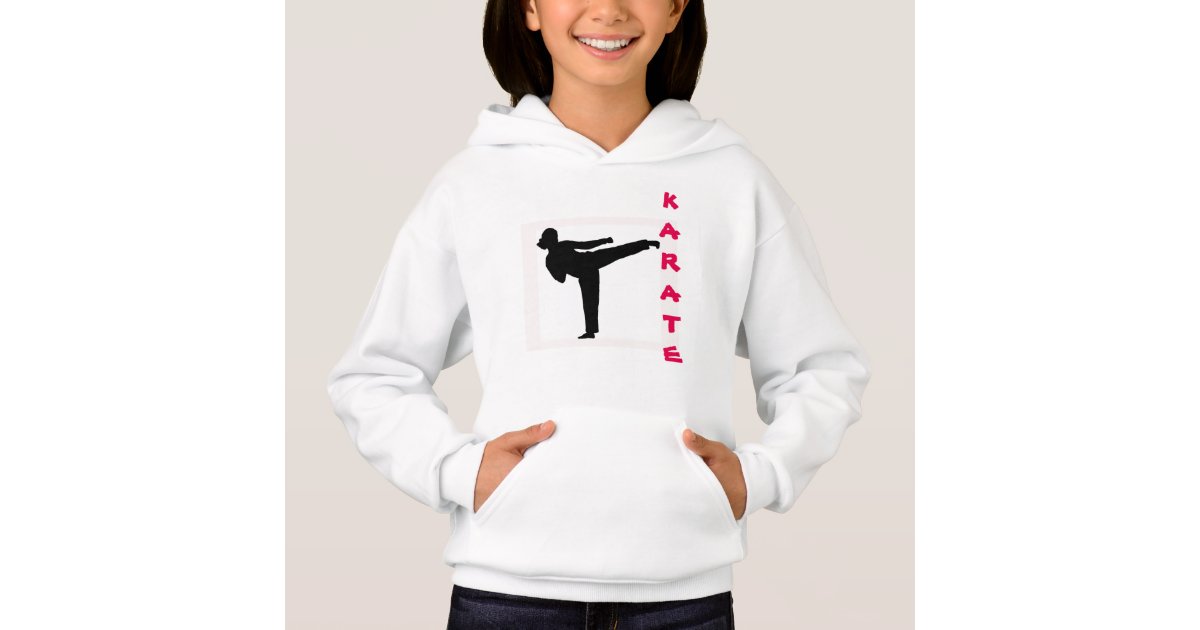 Karate Girl Hoodie Zazzle